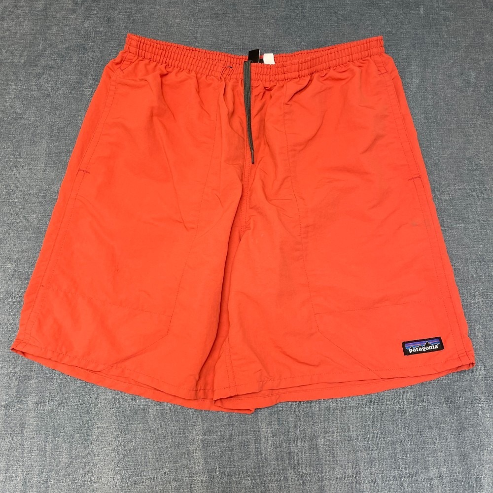 Patagonia Baggies 11" Shorts Mens 30 Coal Orange Drawstring Waist Relaxed fit